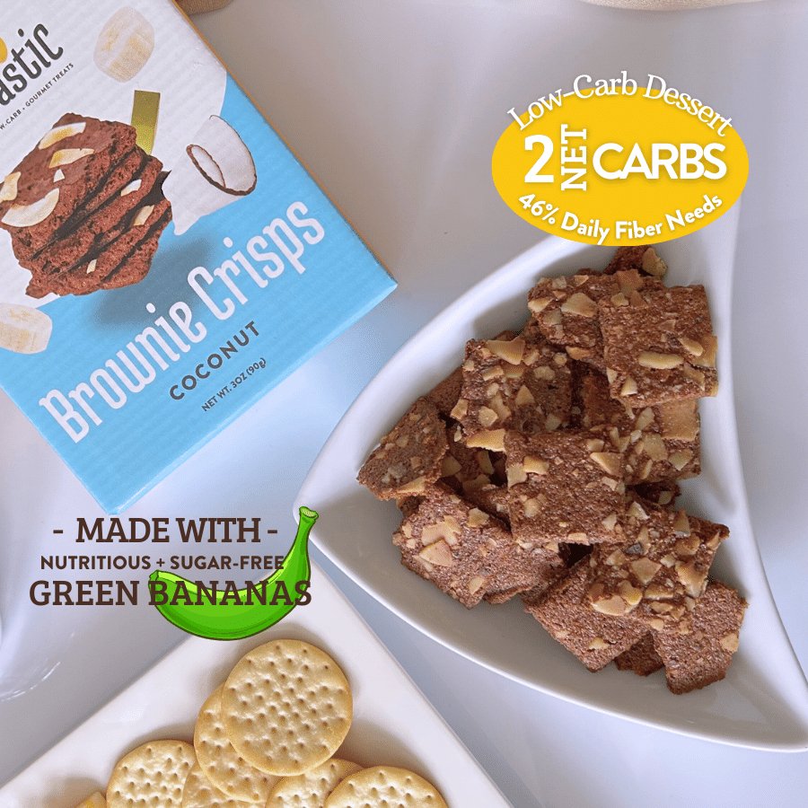 BANTASTIC - Brownie Crisps - COCONUT - 1 Unit, 3oz. (90g) - Sugar Free - Eat Bantastic